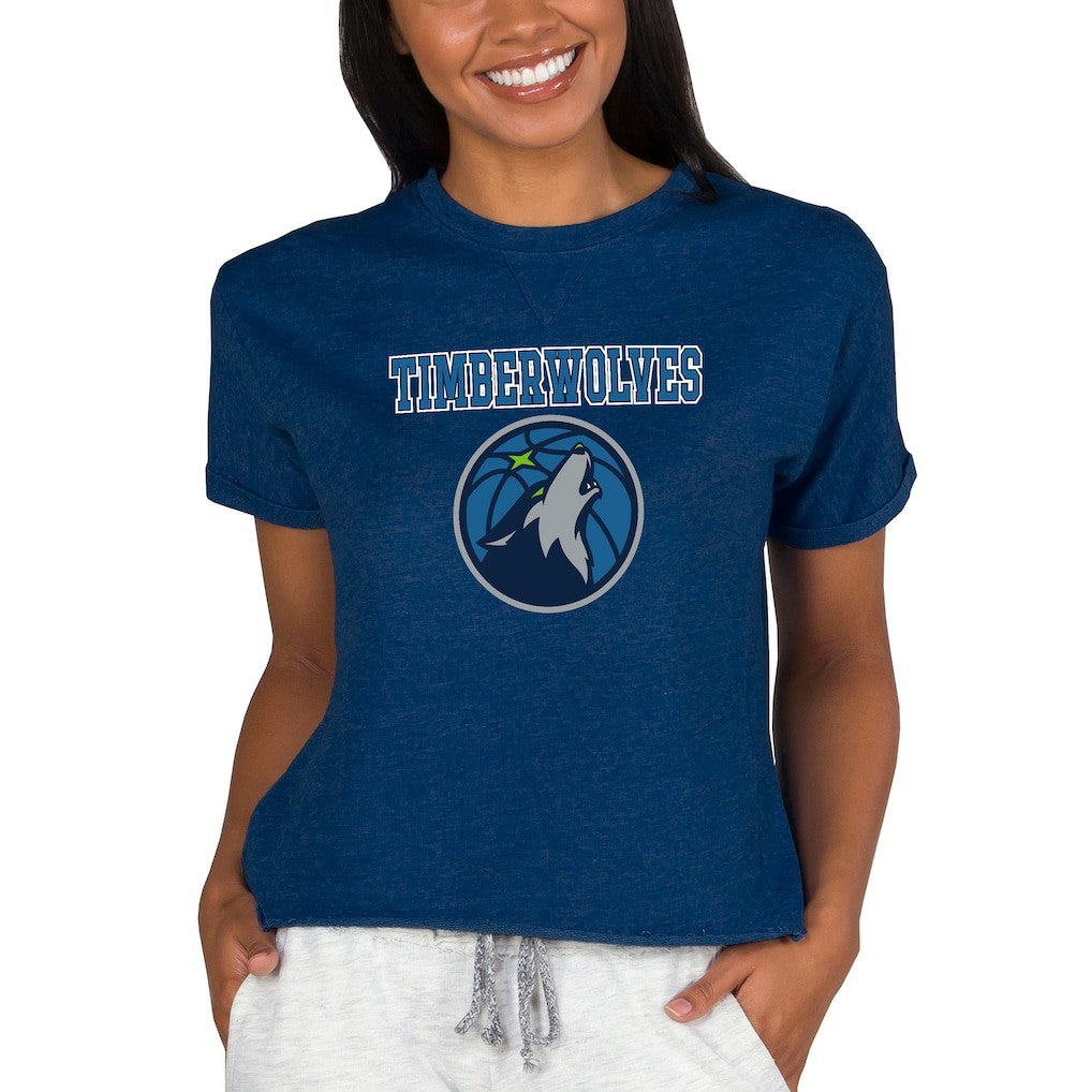 Minnesota Timberwolves Concepts Sport NBA Women's Concepts Mainstream Terry SS Top Online