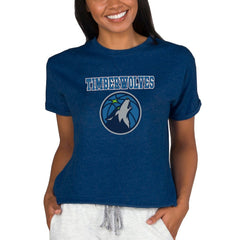Minnesota Timberwolves Concepts Sport NBA Women's Concepts Mainstream Terry SS Top Online