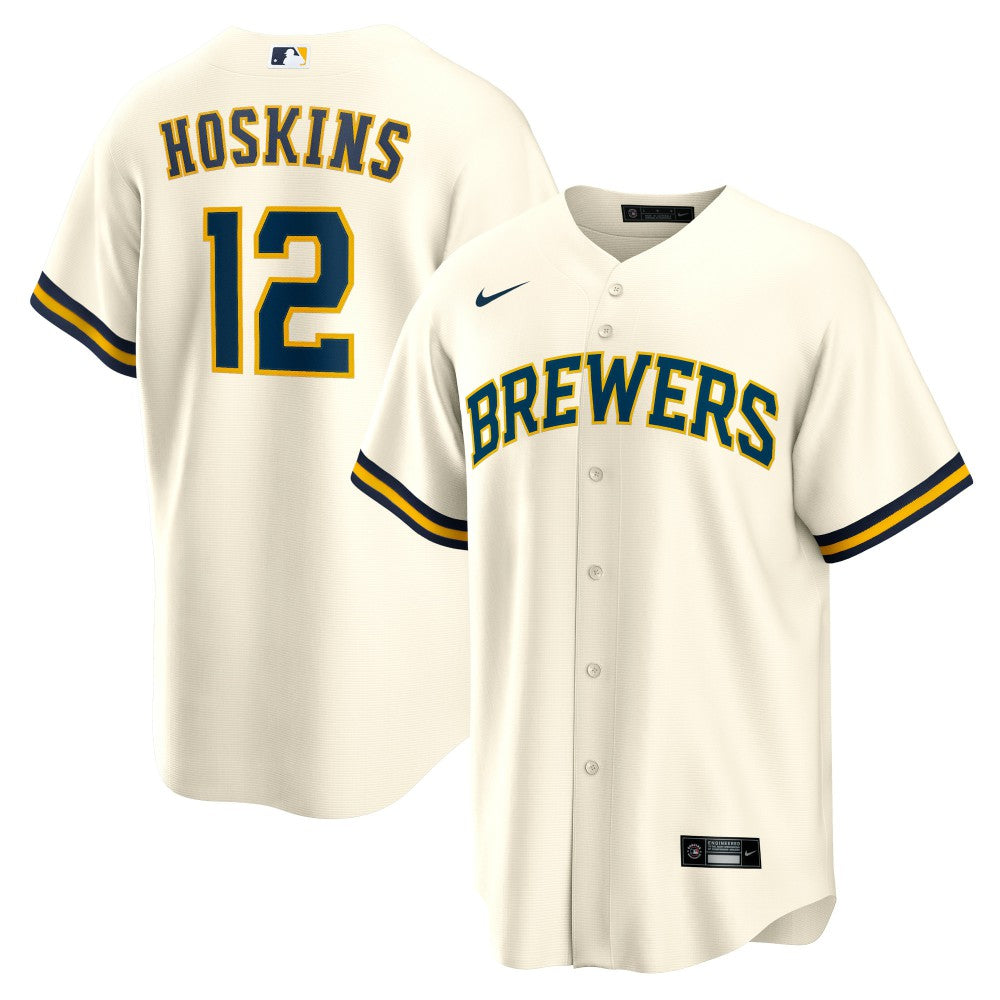 Rhys Hoskins Milwaukee Brewers Nike Home Replica Player Jersey | MLB Online