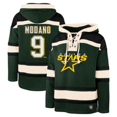 Mike Modano Dallas Stars '47 Retired Player Name & Number Lacer Pullover Hoodie Sale