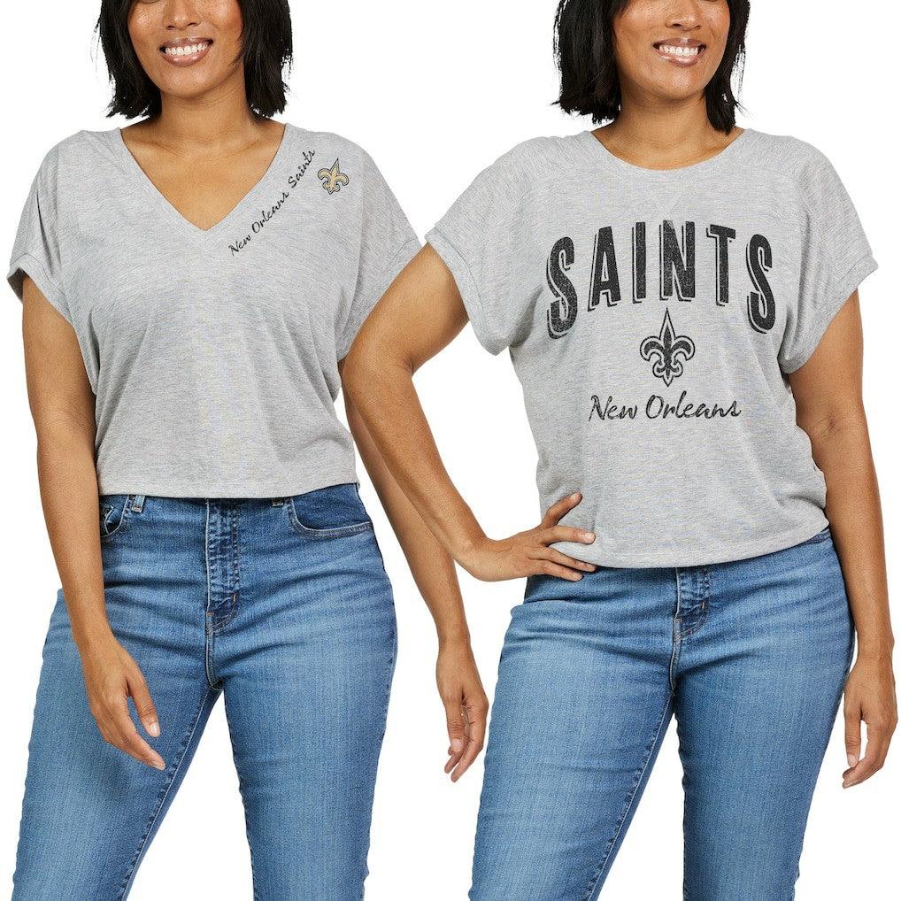 New Orleans Saints  WEAR by Erin Andrews Women's Reversible T-Shirt