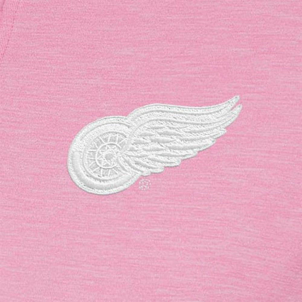 Detroit Red Wings Antigua Women's White Logo Mentor Quarter-Zip Jacket On Sale