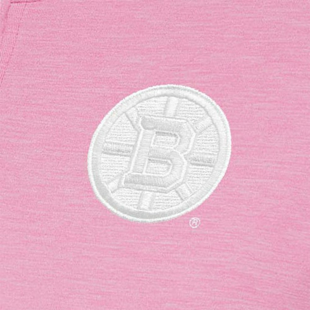 Boston Bruins Antigua Women's White Logo Mentor Quarter-Zip Jacket Sale