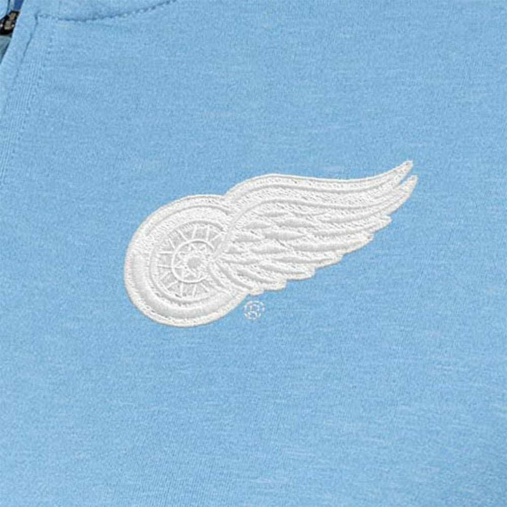 Detroit Red Wings Antigua Women's White Logo Mentor Quarter-Zip Jacket On Sale