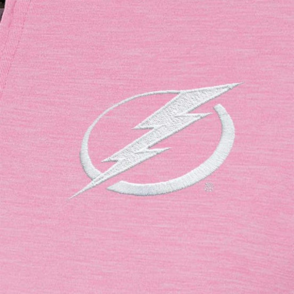 Tampa Bay Lightning Antigua Women's White Logo Mentor Quarter-Zip Jacket Sale