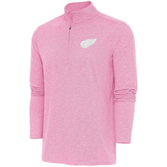 Detroit Red Wings Antigua White Logo Hunk Quarter-Zip Pullover Outlet