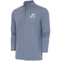 Tampa Bay Lightning Antigua White Logo Hunk Quarter-Zip Pullover Online