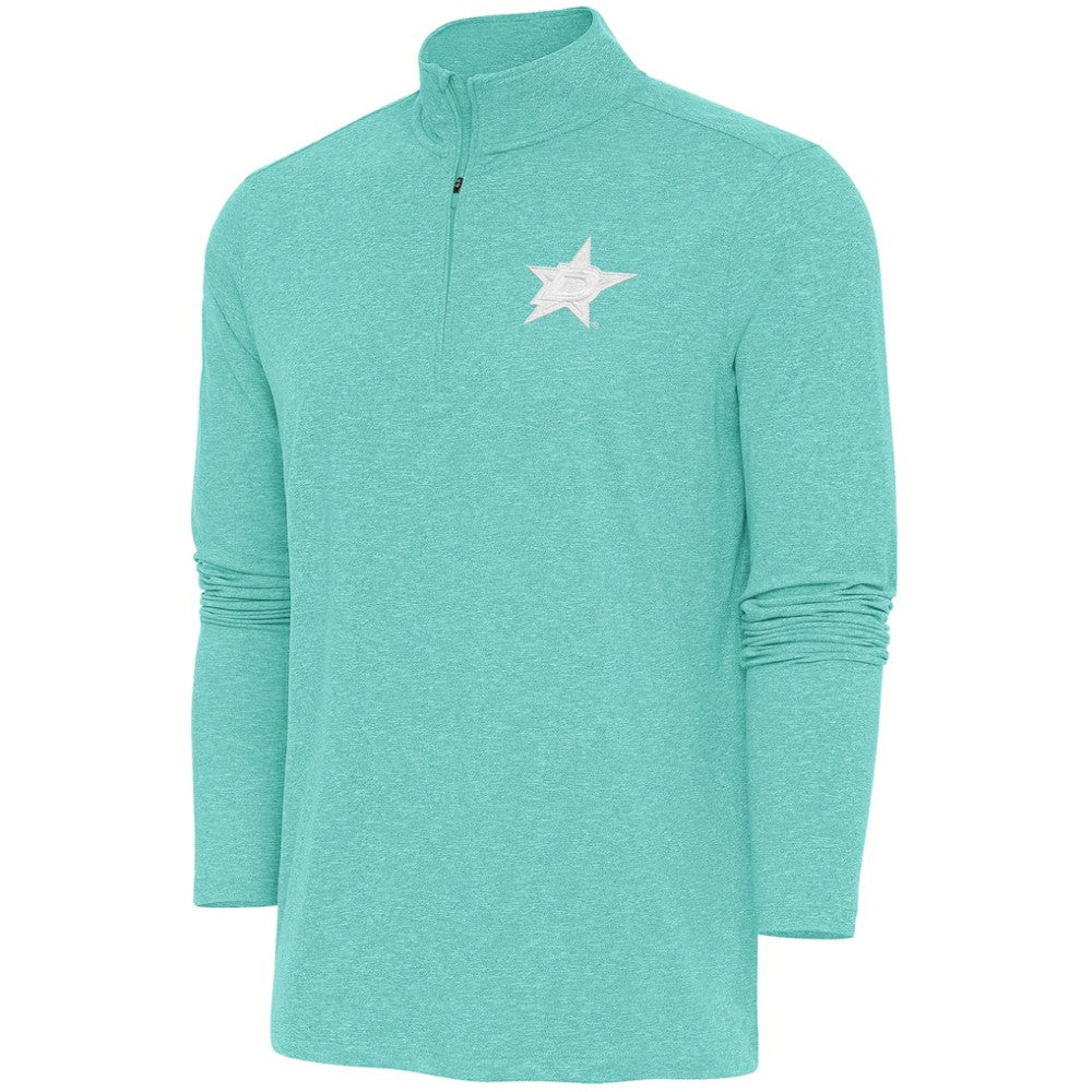 Dallas Stars Antigua White Logo Hunk Quarter-Zip Pullover For Sale