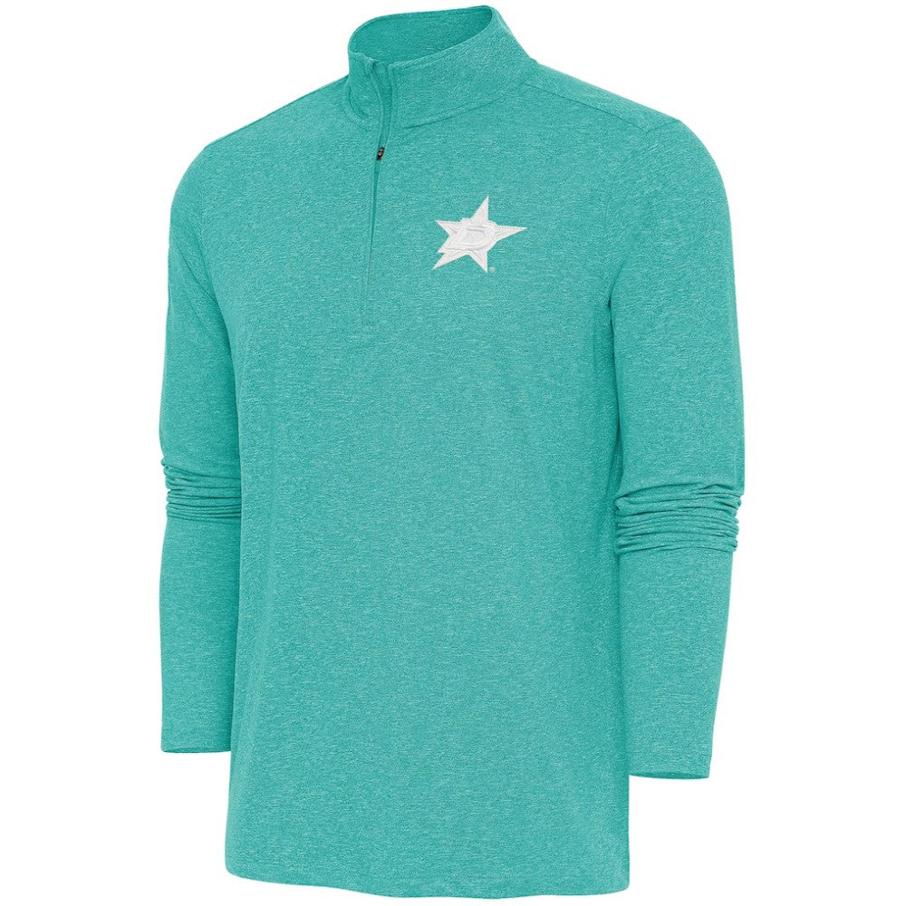 Dallas Stars Antigua White Logo Hunk Quarter-Zip Pullover On Sale