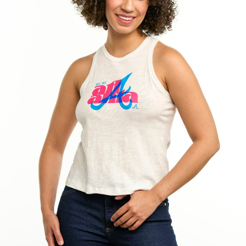 Atlanta Braves Lusso Women's Lourdes Tank Top | MLB Shop