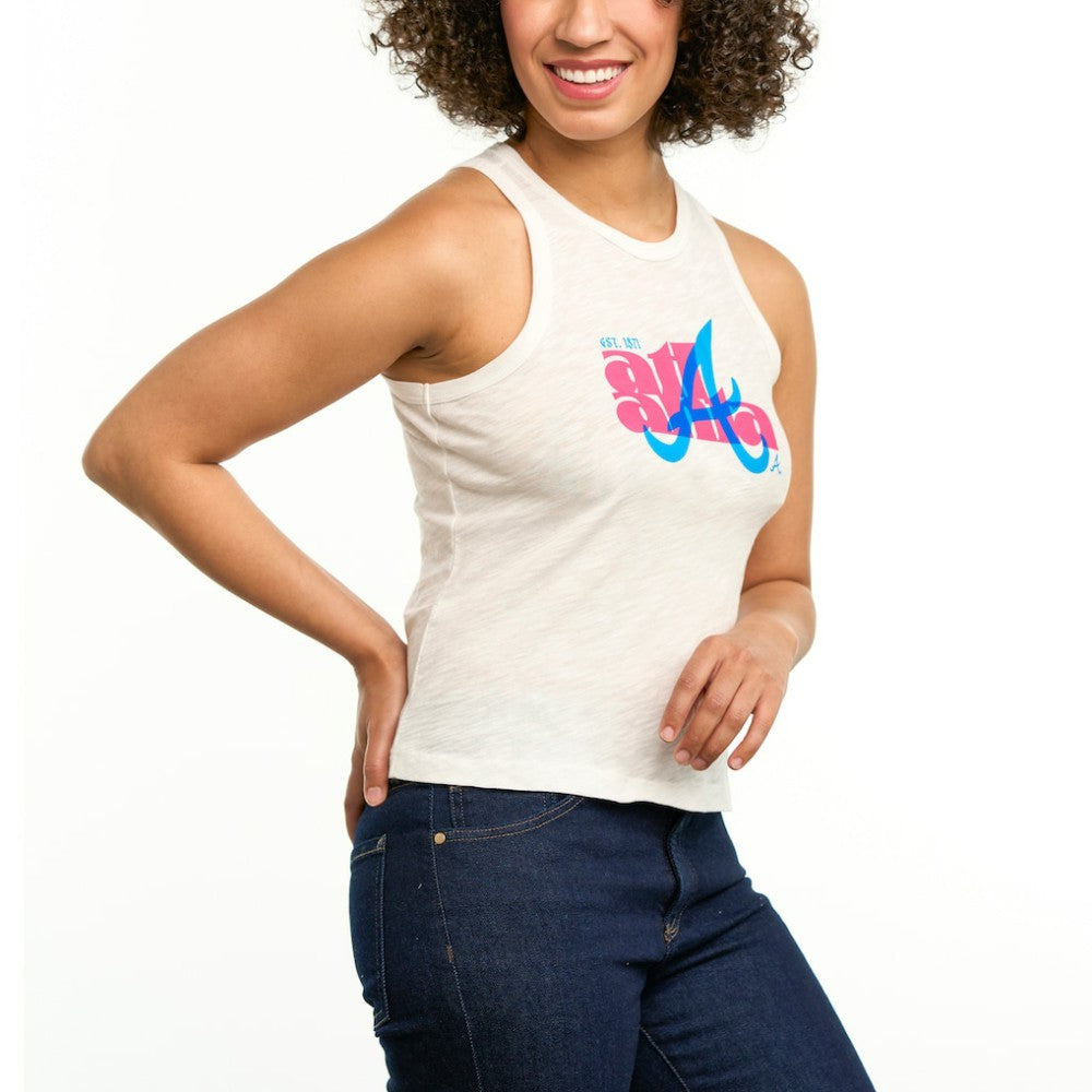 Atlanta Braves Lusso Women's Lourdes Tank Top | MLB Shop