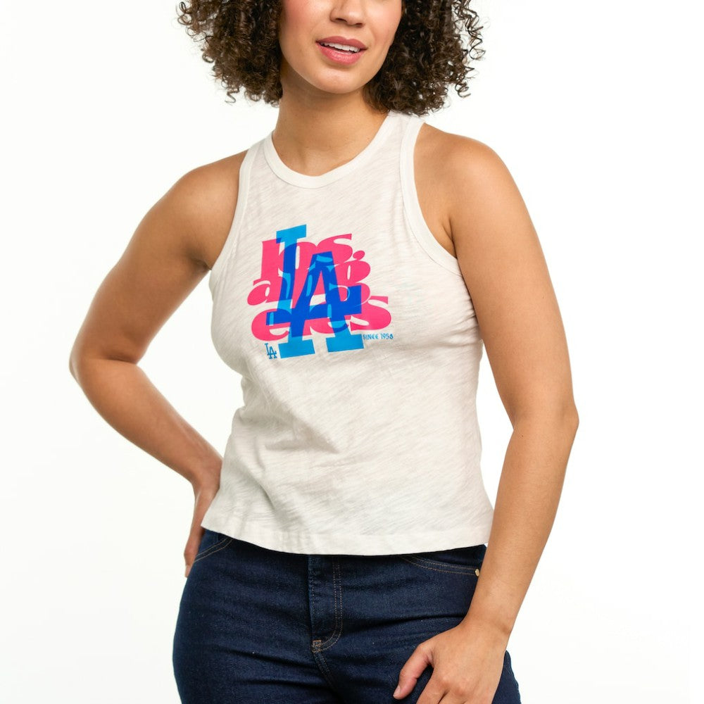 Los Angeles Dodgers Lusso Women's Lourdes Tank Top | MLB Near me