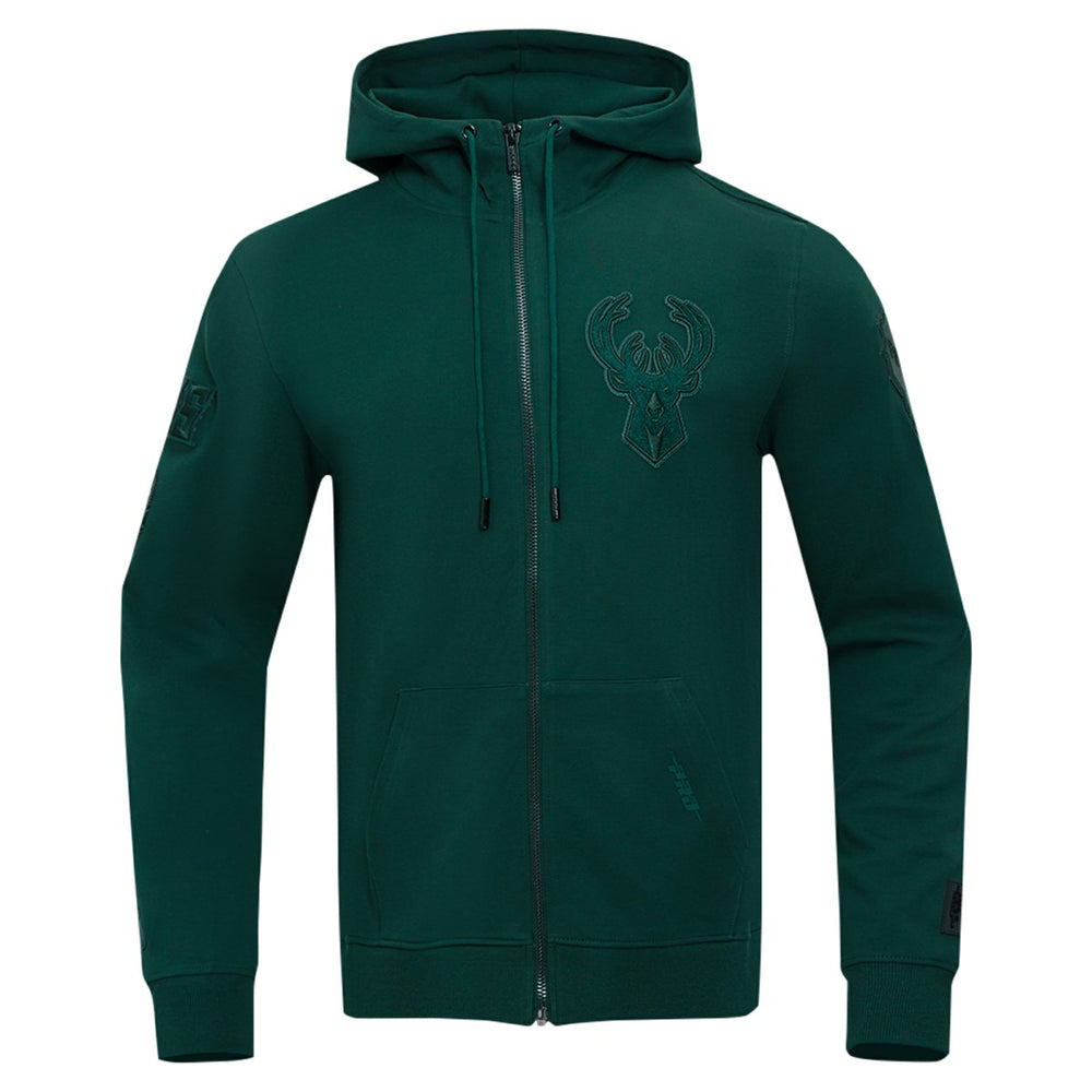 Milwaukee Bucks Pro Standard Triple Tonal DK Full-Zip Hoodie Jacket On Sale