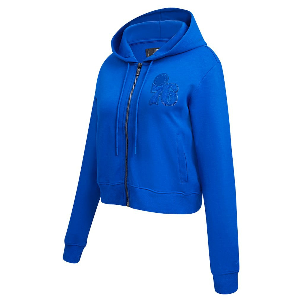 Philadelphia 76ers Pro Standard Women's Triple Tonal Full-Zip Hoodie On Sale