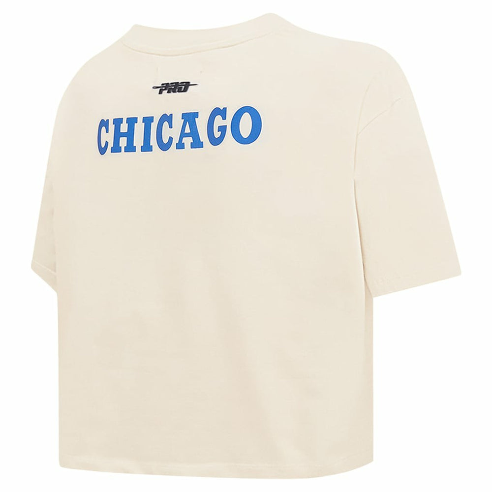 Chicago Bulls Pro Standard Women's Retro Striper SJ Cropped Boxy T-Shirt sale Discount