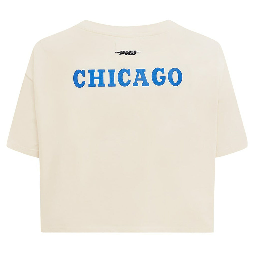 Chicago Bulls Pro Standard Women's Retro Striper SJ Cropped Boxy T-Shirt sale Discount