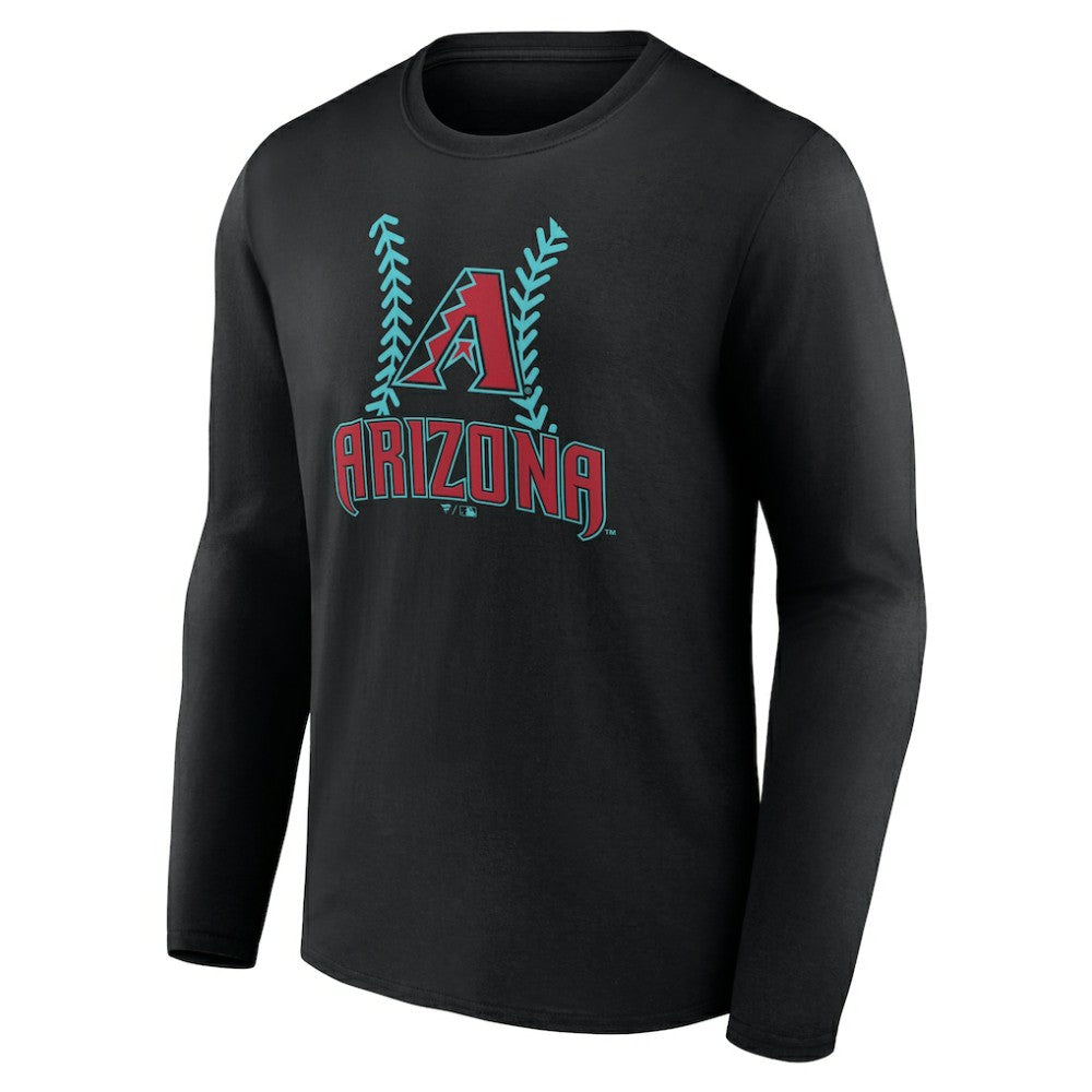 Arizona Diamondbacks Personalized Name & Number Fastball Long Sleeve T-Shirt | MLB Outlet