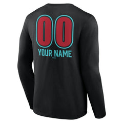 Arizona Diamondbacks Personalized Name & Number Fastball Long Sleeve T-Shirt | MLB Outlet