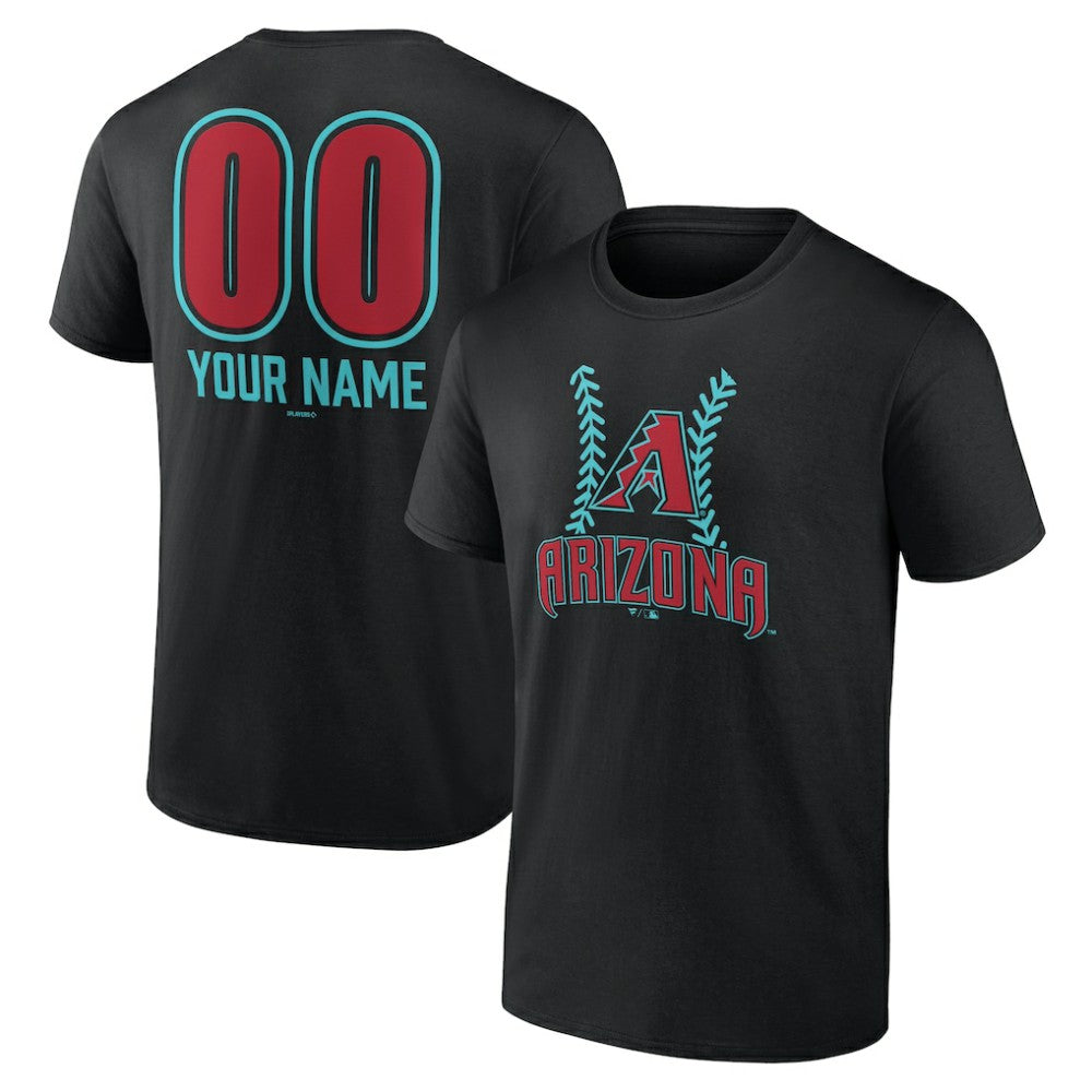 Arizona Diamondbacks Personalized Name & Number Fastball T-Shirt | MLB Online