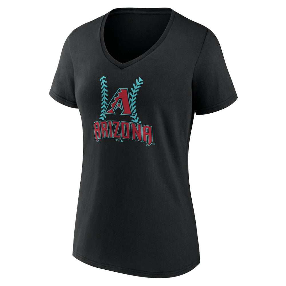Arizona Diamondbacks Women's Personalized Name & Number Fastball V-Neck T-Shirt | MLB Online