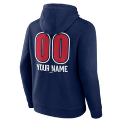 Atlanta Braves Personalized Name & Number Fastball Pullover Hoodie | MLB Near me
