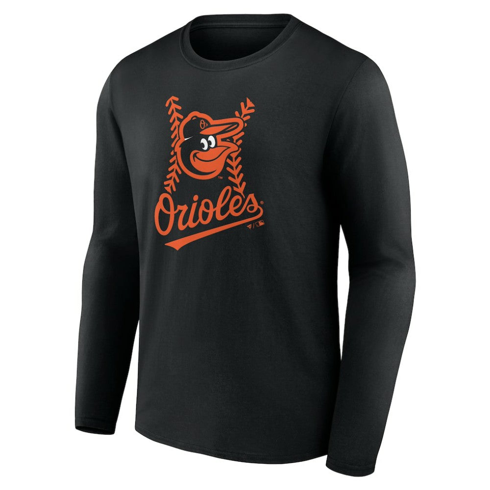 Baltimore Orioles Personalized Name & Number Fastball Long Sleeve T-Shirt | MLB Online