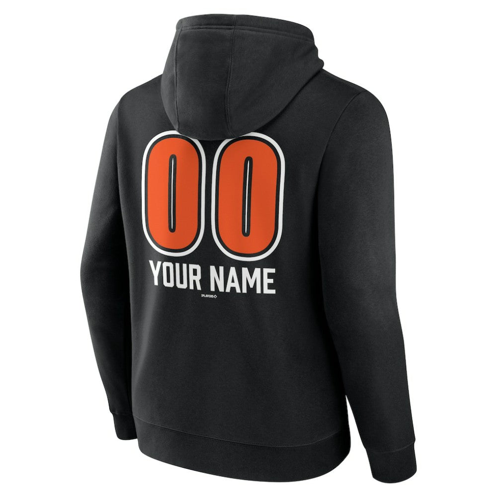 Baltimore Orioles Personalized Name & Number Fastball Pullover Hoodie | MLB New