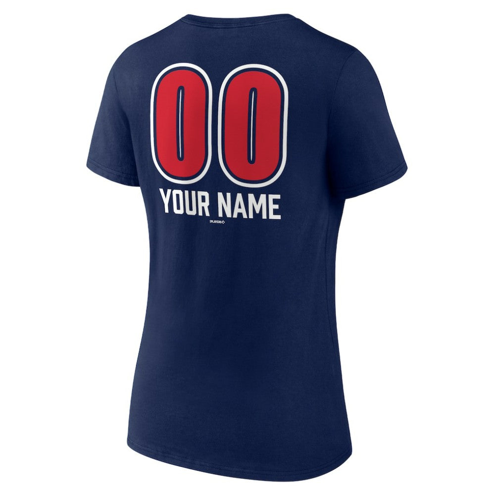 Boston Red Sox Women's Personalized Name & Number Fastball V-Neck T-Shirt | MLB Shop