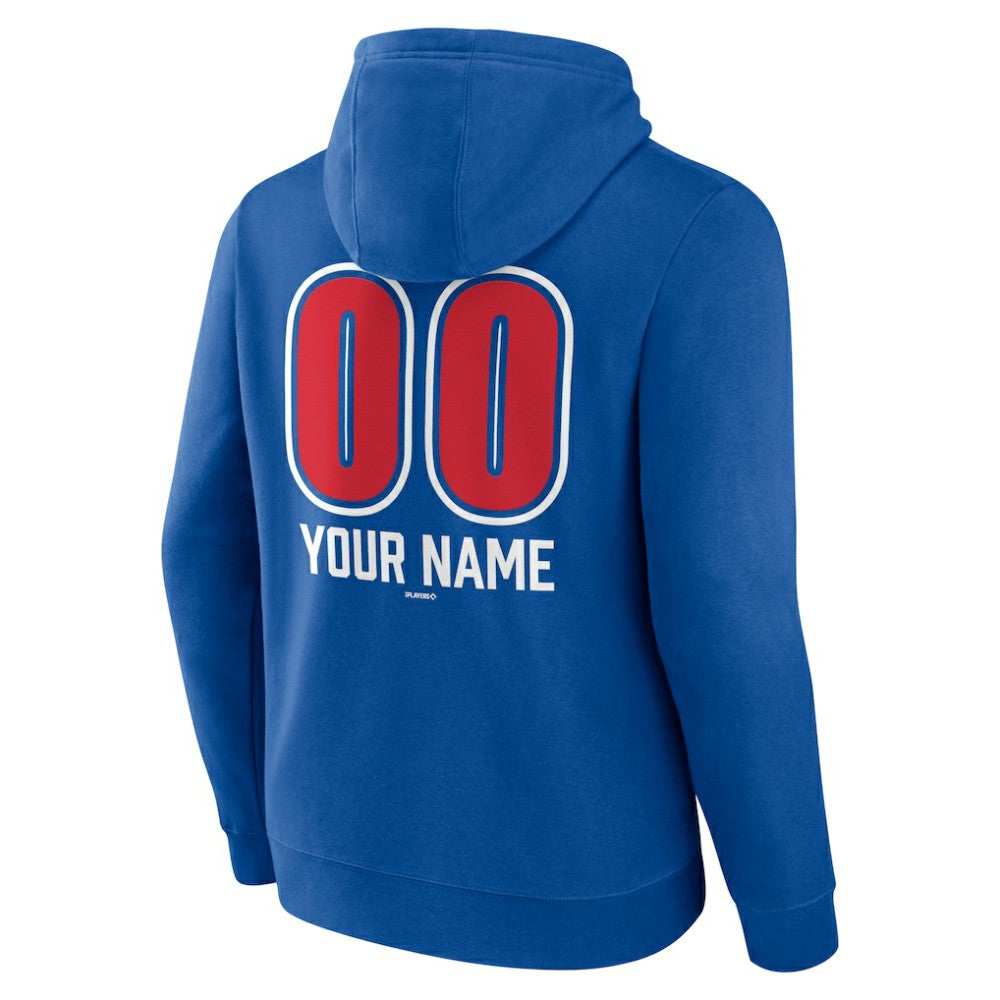 Chicago Cubs Personalized Name & Number Fastball Pullover Hoodie | MLB Sale