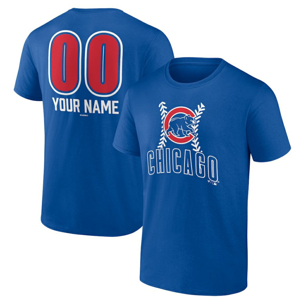Chicago Cubs Personalized Name & Number Fastball T-Shirt | MLB Outlet