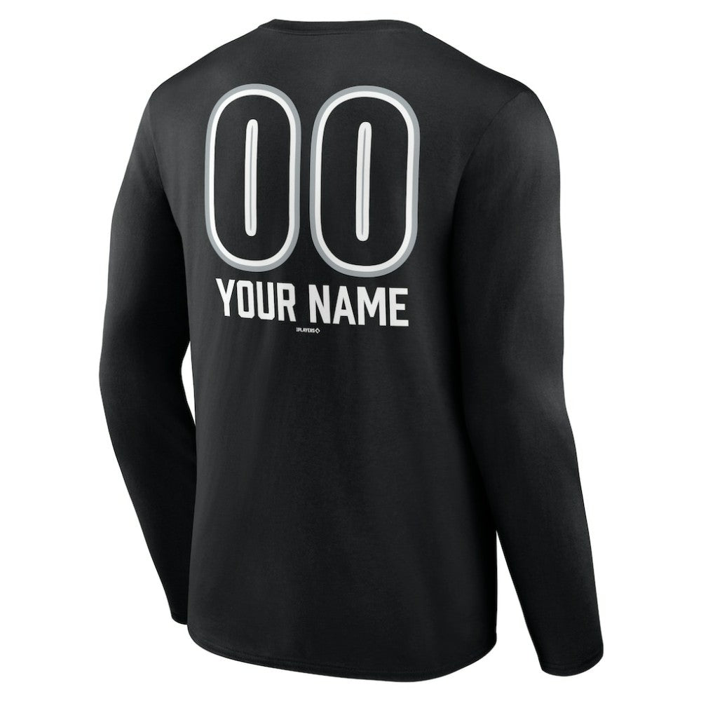 Chicago White Sox Personalized Name & Number Fastball Long Sleeve T-Shirt | MLB For sale