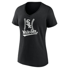 Chicago White Sox Women's Personalized Name & Number Fastball V-Neck T-Shirt | MLB Online