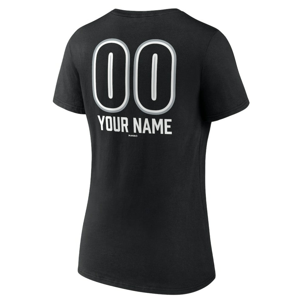 Chicago White Sox Women's Personalized Name & Number Fastball V-Neck T-Shirt | MLB Online