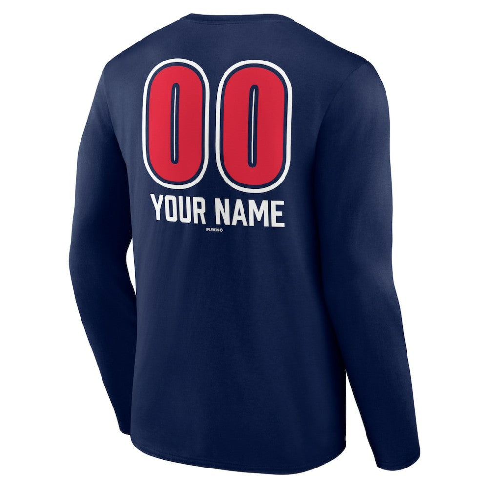 Cleveland Guardians Personalized Name & Number Fastball Long Sleeve T-Shirt | MLB For sale