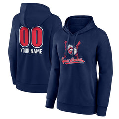 Cleveland Guardians Women's Personalized Name & Number Fastball Pullover Hoodie | MLB Sale