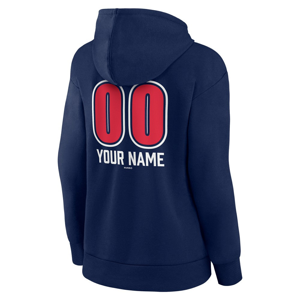 Cleveland Guardians Women's Personalized Name & Number Fastball Pullover Hoodie | MLB Sale