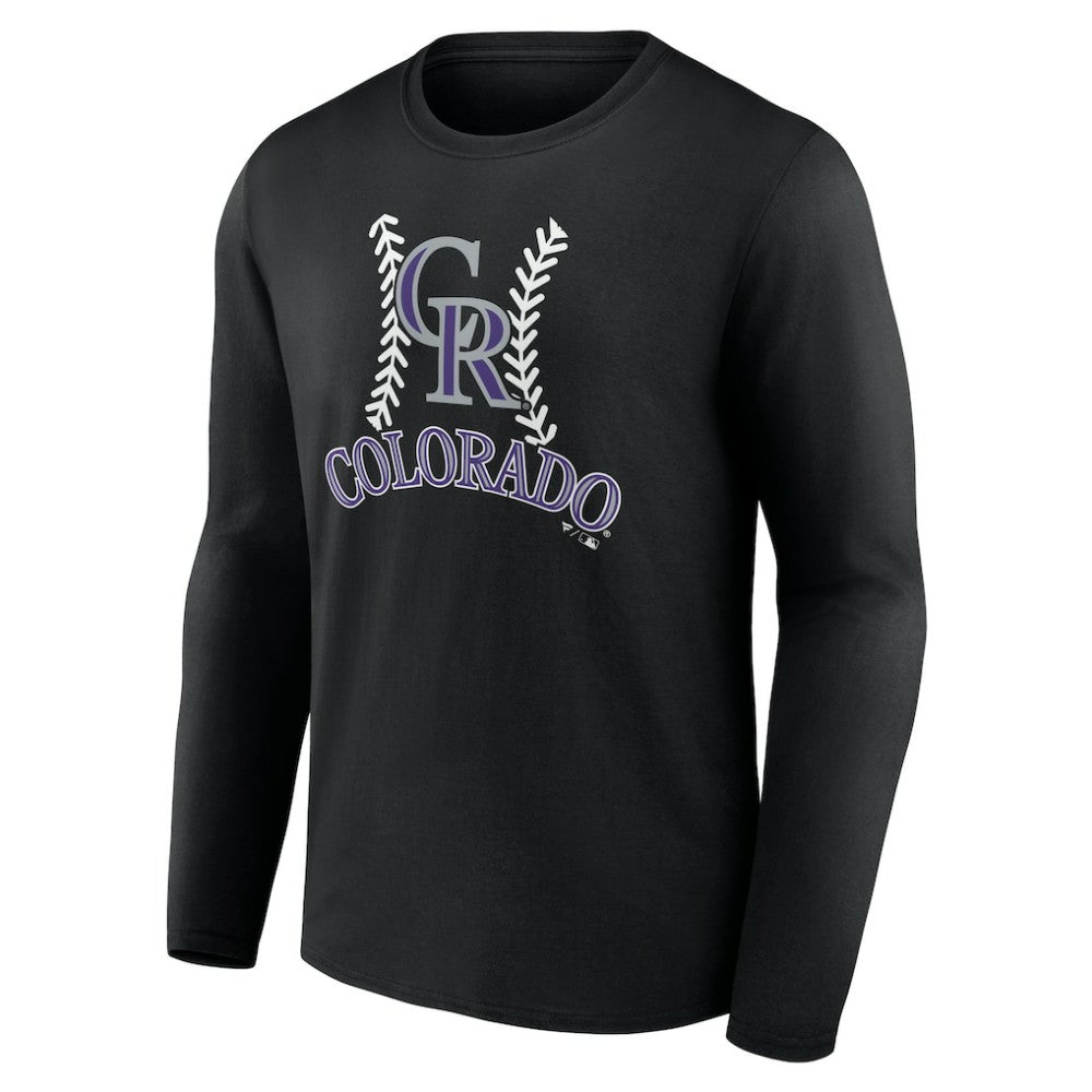 Colorado Rockies Personalized Name & Number Fastball Long Sleeve T-Shirt | MLB US