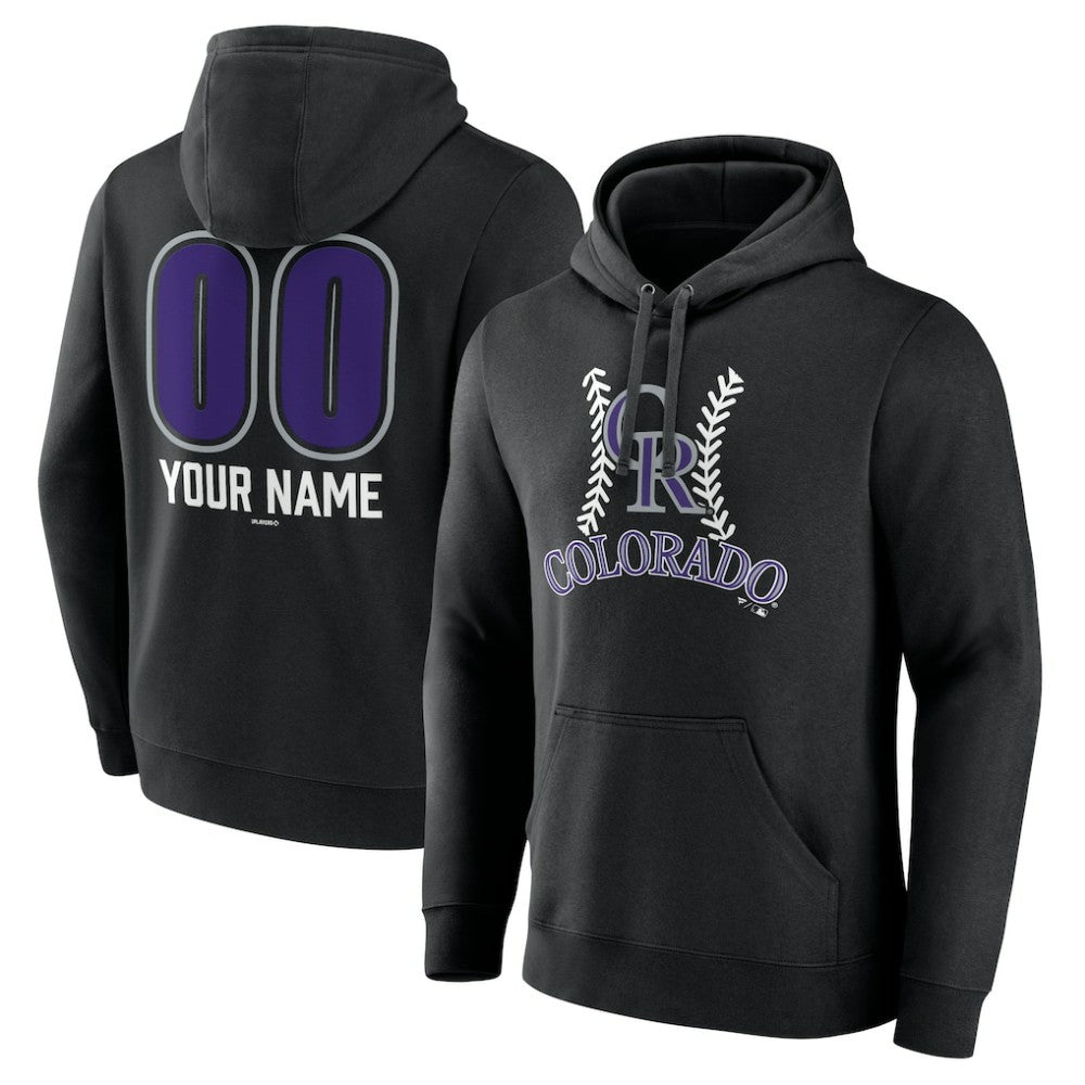 Colorado Rockies Personalized Name & Number Fastball Pullover Hoodie | MLB Online