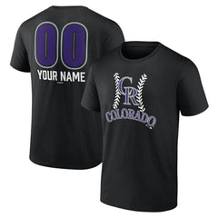 Colorado Rockies Personalized Name & Number Fastball T-Shirt | MLB Near me