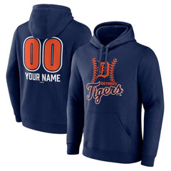 Detroit Tigers Personalized Name & Number Fastball Pullover Hoodie | MLB Outlet