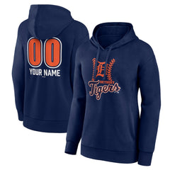 Detroit Tigers Women's Personalized Name & Number Fastball Pullover Hoodie | MLB US