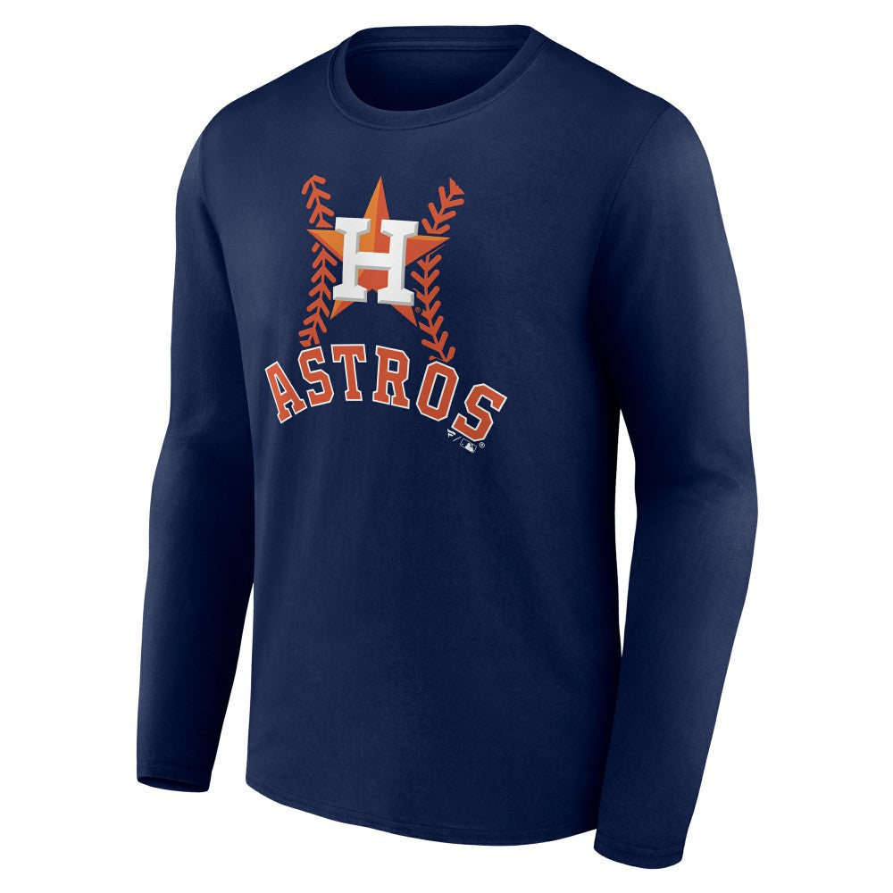 Houston Astros Personalized Name & Number Fastball Long Sleeve T-Shirt | MLB On Sale