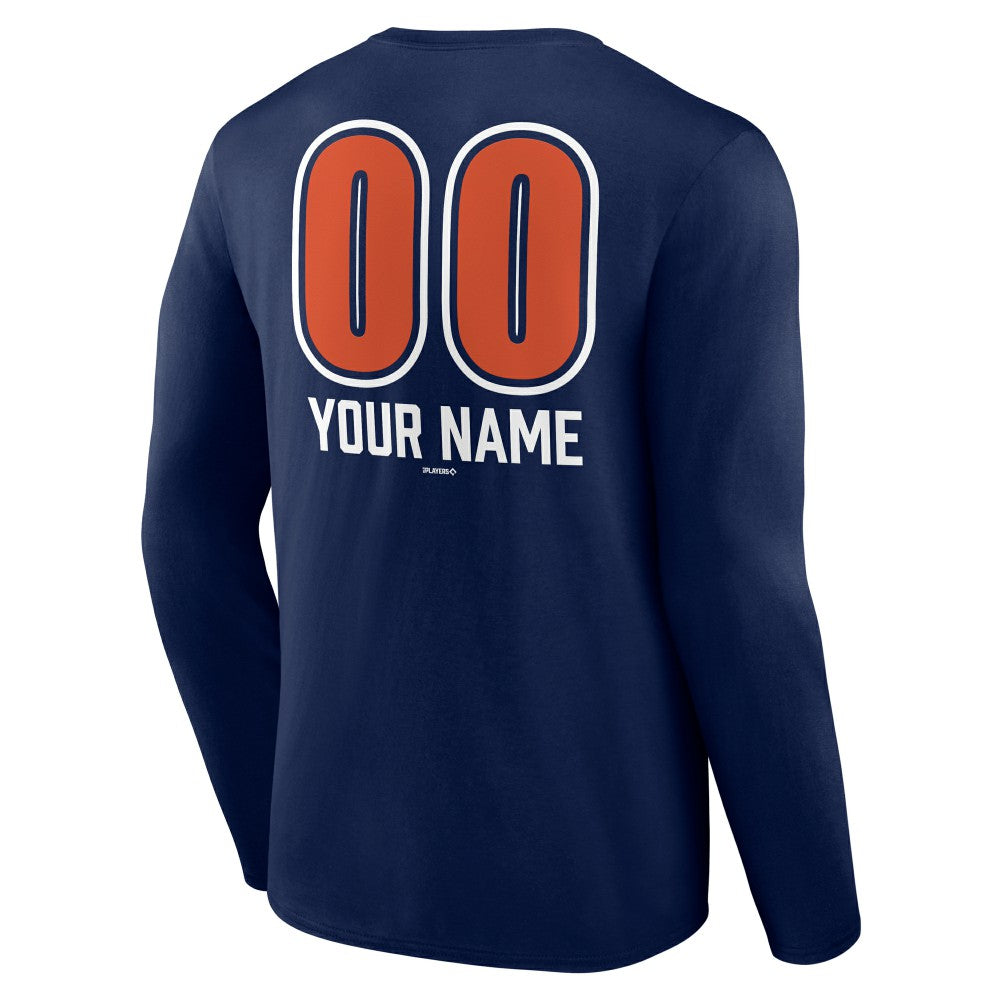 Houston Astros Personalized Name & Number Fastball Long Sleeve T-Shirt | MLB On Sale