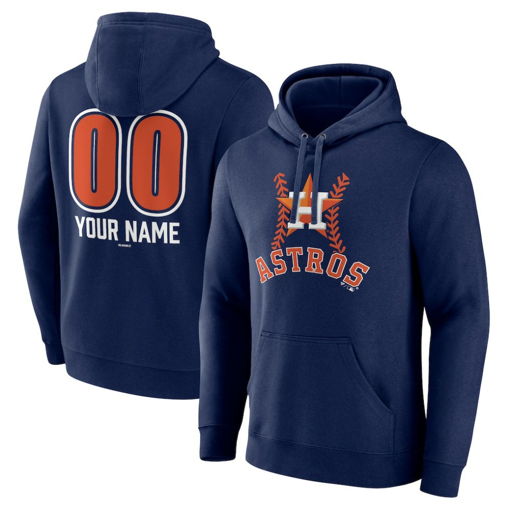 Houston Astros Personalized Name & Number Fastball Pullover Hoodie | MLB Near me