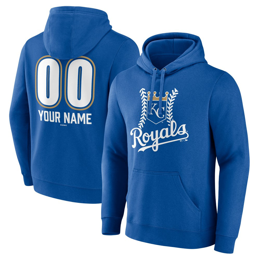 Kansas City Royals Personalized Name & Number Fastball Pullover Hoodie | MLB For sale