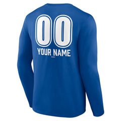 Los Angeles Dodgers Personalized Name & Number Fastball Long Sleeve T-Shirt | MLB Online