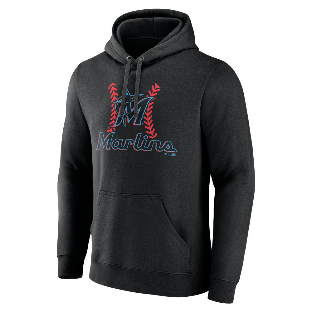 Miami Marlins Personalized Name & Number Fastball Pullover Hoodie | MLB US