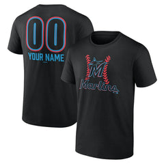 Miami Marlins Personalized Name & Number Fastball T-Shirt | MLB On Sale