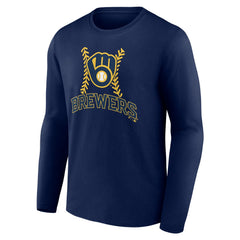 Milwaukee Brewers Personalized Name & Number Fastball Long Sleeve T-Shirt | MLB US