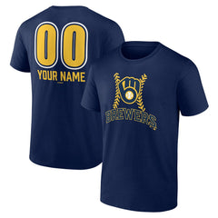 Milwaukee Brewers Personalized Name & Number Fastball T-Shirt | MLB Near me